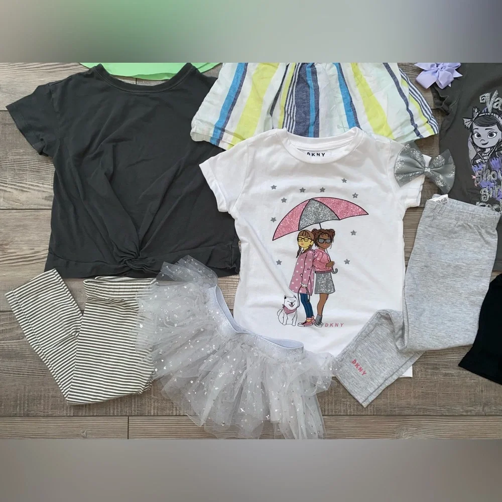 Girl’s Gap Gymboree Nike Shirts Tanks Skirts Shorts Capri Bows Bundle Lot Size 5